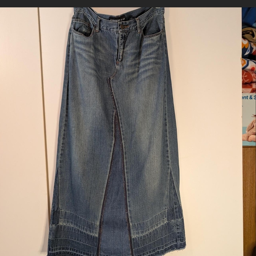 Blue Denim Women's Jeans Skirt
